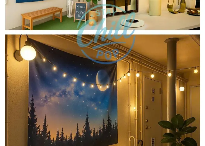 Chillpop I Hongdae Sinchon I 1f I 4ppl I Private 2br, 3 Bed 아파트 *