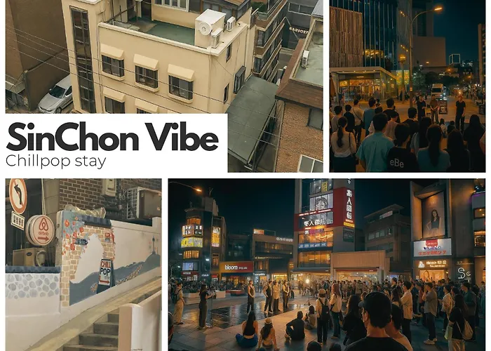 Chillpop I Hongdae Sinchon I 1f I 4ppl I Private 2br, 3 Bed * 서울특별시